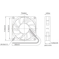 Ventilateur de refroidissement à haute impédance d&#39;air DC7015, pour l&#39;environnement à hautes températures